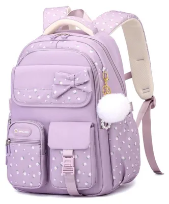 Produktbild von Schulranzen Mädchen Teen Wasserdicht Lila 24L