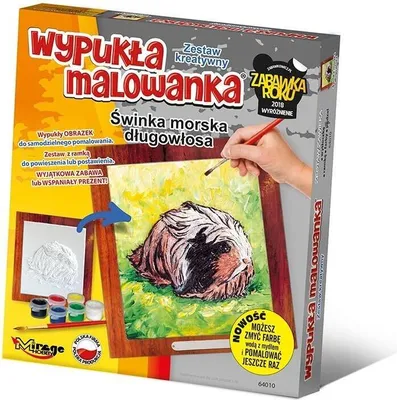 Produktbild von Wypukła malowanka Futrzak - Świnka mor długowłosa