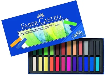 Produktbild von Softpastellkreide Creative Studion Mini 24 Farben sortiert im Kartonetui Packung mit 5 Stück