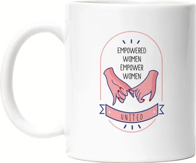 Produktbild von Tasse Empowered Women Empower Women Spruch Geschenk für Superheldinnen Women Power Frauentag Feminismus