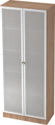 Immagine prodotto di Armadio con ante in vetro Signa 6100G 5 Oh noce/argento