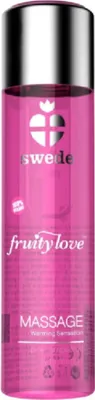 Immagine prodotto di Swede - Fruity Love Olio Da Massaggio Effetto Riscaldante Lampone Rosa E Rabarbaro 120 Ml
