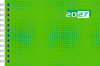 Produktbild von rido/idé 7017107017 Taschenkalender Mod. Septimus 2027 A6 quer, Papier, grün