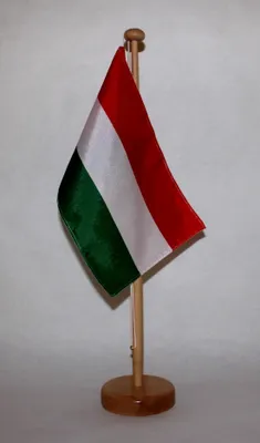 Produktbild von Tischflagge Ungarn 25x15 cm mit Holzständer