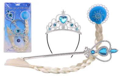 Obrázok produktu pre Spona do vlasov Ice princess s vrkočom + acc. 27719