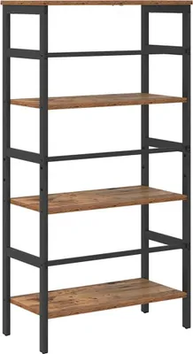 Imagen del producto de vidaXL Estantería de 3 niveles, 60 x 29,5 x 115 cm, material de madera, aspecto de madera envejecida