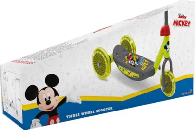 Immagine prodotto di Monopattino per bambini a 3 ruote Mickey Mouse | Verde | Per i piccoli fan Disney dai 3 anni in su