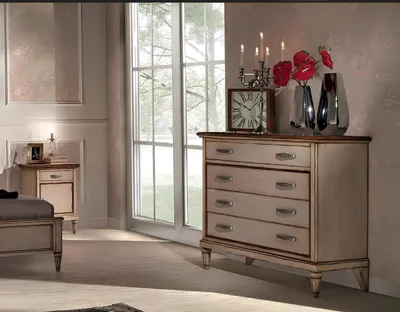 Produktbild von Kommode Schubladen Holz Sideboard Schrank Schränke Massiv Kommoden Wohnzimm