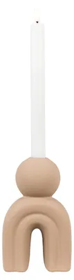 Zdjęcie produktu dla Świeczniki w gres brązowy z forma antropomorfa 10,5x17 cm