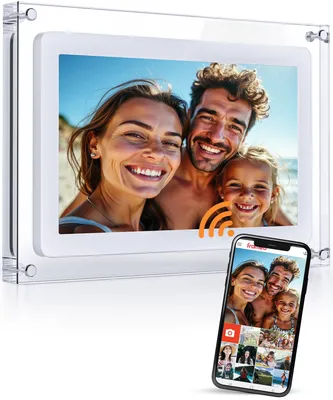 Produktbild von Pora&Co Digitale Bilderrahmen 10,1 Zoll - Acryl - HD+ - IPS-Display - USB-C - Touchscreen