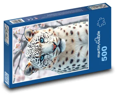 Produktbild von martinpuzzle - Puzzle 500 Teile - Da ist ein Leopard