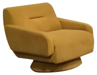 Obrázek produktu pro Žluté křeslo do obývacího pokoje Designové křeslo do obývacího pokoje Čalouněné křeslo Textilní nábytek