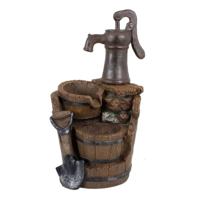 Produktbild von Brunnen TRITON in Holz-/Stein-Optik