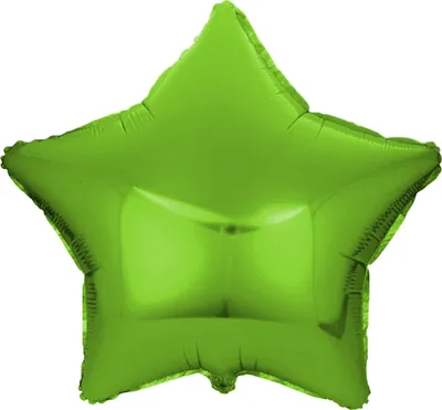 Produktbild von Folienballon Stern, hellgrün, ca. 45 cm