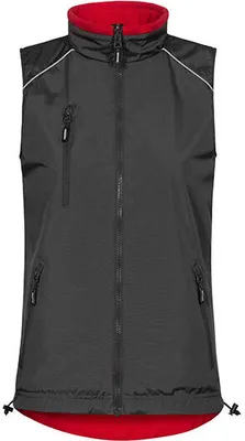 Immagine prodotto di Gilet reversibile C+ Plus Size Donna, grigio acciaio-rosso, XXXL