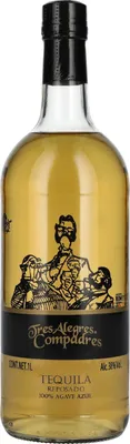 Image de La Cofradia Tres Alegres Compadres Tequila Reposado 100% de Agave 38% Vol. 1l