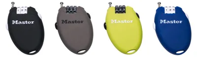 Imagen del producto de Master Lock 4603EURD: Cable retráctil con combinación numérica, color aleatorio, 5,4 x 2,1 x 7,2 cm