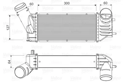 Produktbild von VALEO 818648 Ladeluftkühler LLK passend für PEUGEOT 307 (3A/C) Turbo Intercooler
