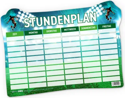 Produktbild von itenga Stundenplan magnetisch Motiv Fußball 31 x 22,5cm