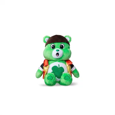 Immagine prodotto di Basic Fun Care Bears x Stranger Things: Orsetto della Fortuna nei panni di Will – Peluche, 22 cm – Licenza ufficiale