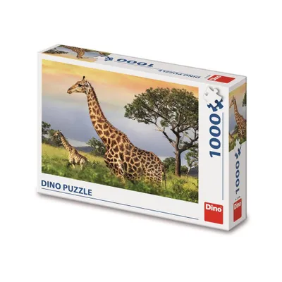 Produktbild von Dino Giraffe Familie 1000 Puzzles