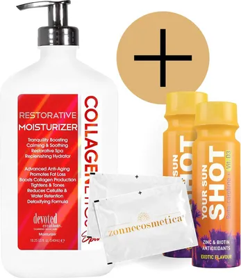 Produktbild von Devoted Creations - Restorative Moisturizer + 2 Your Sun Shots + 2 Erfrischende tücher