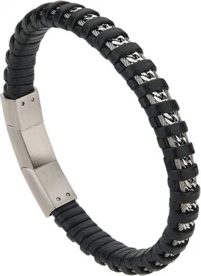 Produktbild von CEM ST9-083B 4-202788-001 Edelstahl und Leder Armband Damen Herren uni 19+2cm