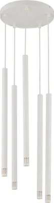 Immagine prodotto di Lampada a sospensione moderna a 5 tubi bianchi per soggiorno Sopel Laser 5xG9 3W Sigma Lighting