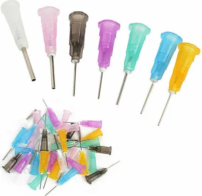 Produktbild von 35stück Dosiernadel Set für Dosierspritze Löten Lötpaste Flüssigkeiten 7 Typen