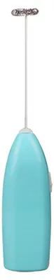 Image de Batteur électrique pour café, à main, en acier inoxydable, mousseur à lait, batteur à œufs pour la cuisine, couleur bleue