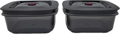 Produktbild von BORA QVACVBO1, Vakuum-Verschlussbehälter, 1 l, 2 Stück(e), 160 mm, 160 mm, 72 mm