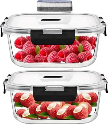Produktbild von Glasdosen 520ml mit Deckel, luchtdicht, BPA-frei, mikrowellengeeignet