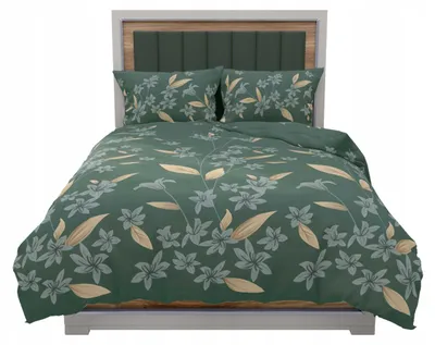 Produktbild von ZARATEX Satin Bettwäsche Silver 140x200 Blumen Blätter