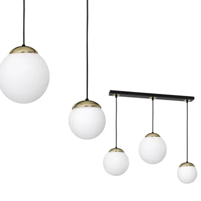 Produktbild von Pendelleuchte Milagro SPARTA schwarz gold 3xE14