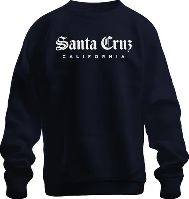 Immagine prodotto di Santa Cruz California Surfen Skate Vintage OldEnglish Schrift Unisex Felpa Pullover, Navy, M