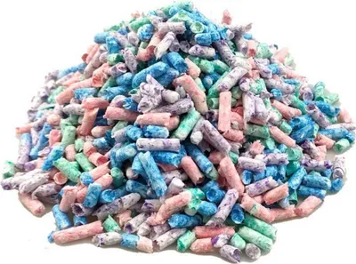 Image de Linge de lit en papier naturel sans poussière pour petits animaux, avec contrôle des odeurs, pour cochons d'Inde, lapins, hamsters, gerbilles et chinchillas (500g, multicolore)