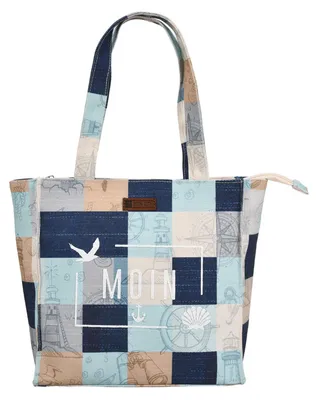 Produktbild von Robin Ruth Umhängetasche Sylvia mit Moin-Design - Shopper Strandtasche Maritim Größe S
