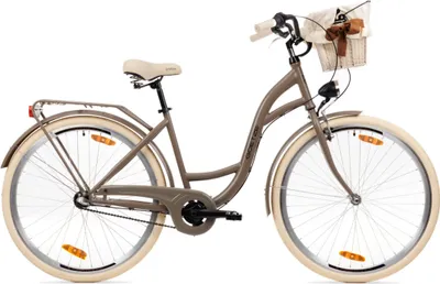 Produktbild von Goetze Style 28 Zoll Citybike, 3-Gang Shimano Nabenschaltung, Tiefeinstieg mit Rücktrittbremse, Damenfahrrad mit Korb