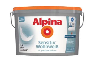 Produktbild von Alpina Sensitiv Wohnweiß 2,5 Liter