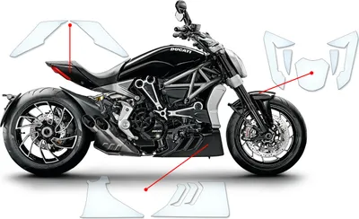 Produktbild von Lackschutzfolie Steinschlagschutz passend für Ducati X Diavel S 2016+