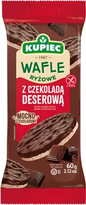 Zdjęcie produktu dla Kupiec wafle ryżowe w deserowej czekoladzie 60G