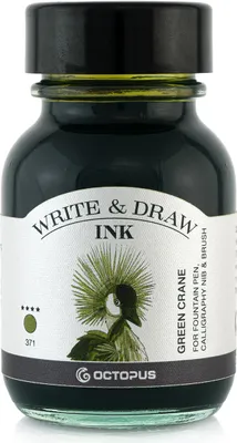 Produktbild von Write and Draw Ink 371 Green Crane, Schreib- und Zeichentusche, 50 ml