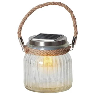 Produktbild von Solarbetriebene LED-Tischleuchte Jar aus Glas