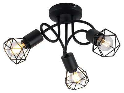 Produktbild von Deckenleuchte, schwarz, rund, 36 cm