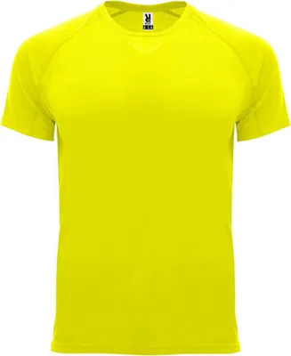 Immagine prodotto di Roly Sport CA0407 | T-shirt Bahrain con maniche raglan - Colore: Fluor Yellow 221 - Taglia: S