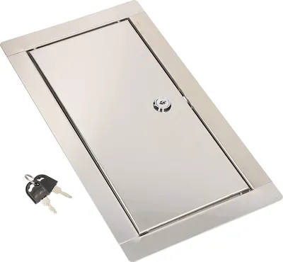 Produktbild von KOTARBAU® Revisionsklappe Größe 15x25cm mit Schlüssel Edelstahl Silber für Revisionsschächte