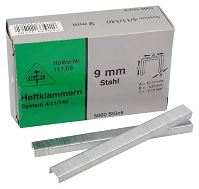 Produktbild von HaWe Klammern für Rapid 11 + 54 / 9 mm System 11/140