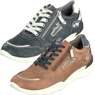 Produktbild von Mustang Herren Schnürschuhe Halbschuhe Sneaker 4138-306, Größe:44 EU, Farbe:Braun