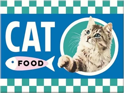 Produktbild von Nostalgic-Art - Magnet 6 x 8 cm - Animal Club - Cat Food