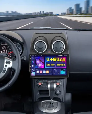 Productafbeelding van Android Autoradio 9 Inch - 4+64 GB - IPS Touchscreen - Bluetooth 5.0 FM RDS GPS - Draadloos Carplay Android Auto - Voor Qashqai J10 2006-2016
